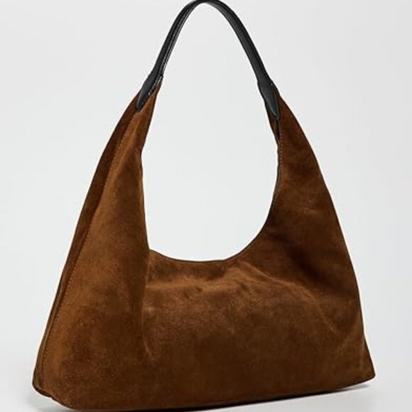 Madewell The Mylie Handbag, Russet Brown, Suede Shoulder Hobo Bag, Brand new - Picture 1 of 4